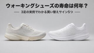 ウォーキングシューズの寿命は何年?3足の実例でわかる買い替えサイン5つ